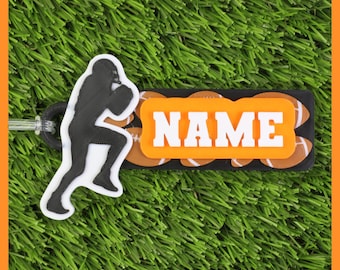Etiqueta de bolsa de fútbol personalizable • Etiqueta de nombre impresa en 3D