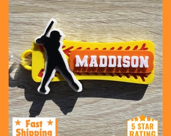 Etiqueta personalizada para bolsa de softbol • Etiqueta con nombre personalizada impresa en 3D