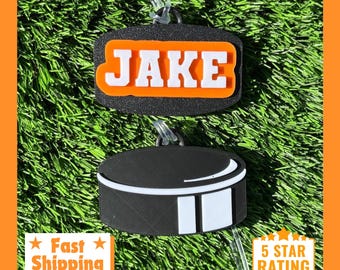 Personalized Ice Hockey Bag Tag • Custom Name, Sports Gift