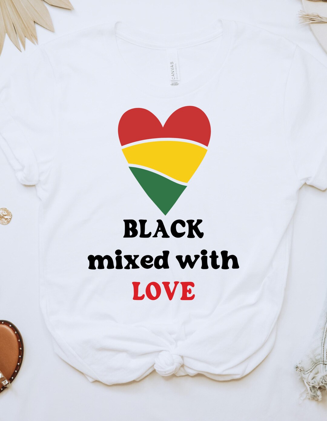 LOVE ME Black Rose Print Shirt