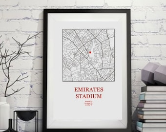 team stadium location print