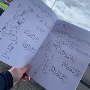 Arsenal women inspired colouring book image 2
