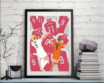 Arsenal women Beth mead and Viv Miedema print