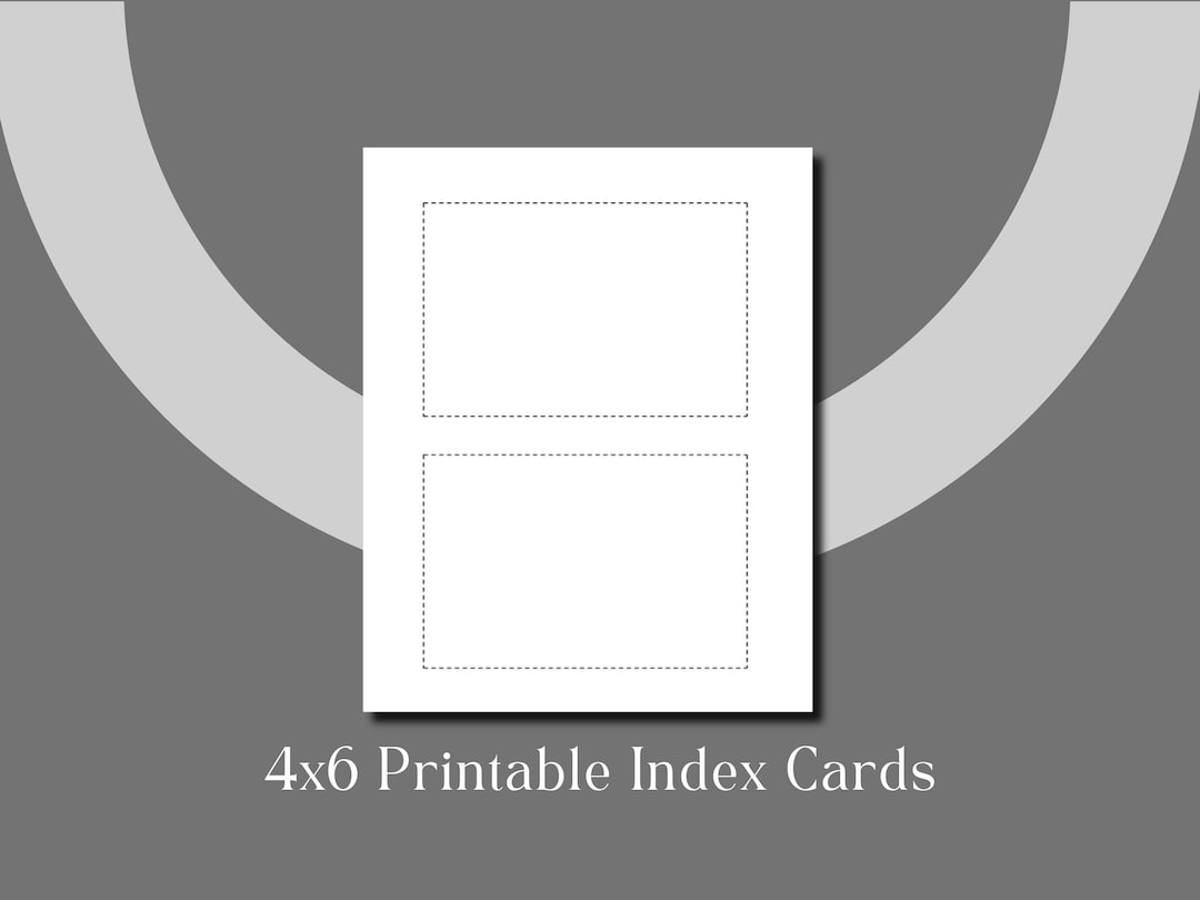 Printable 4x6 Index Cards Printable - Il 1080xN.5749418402 T08k 