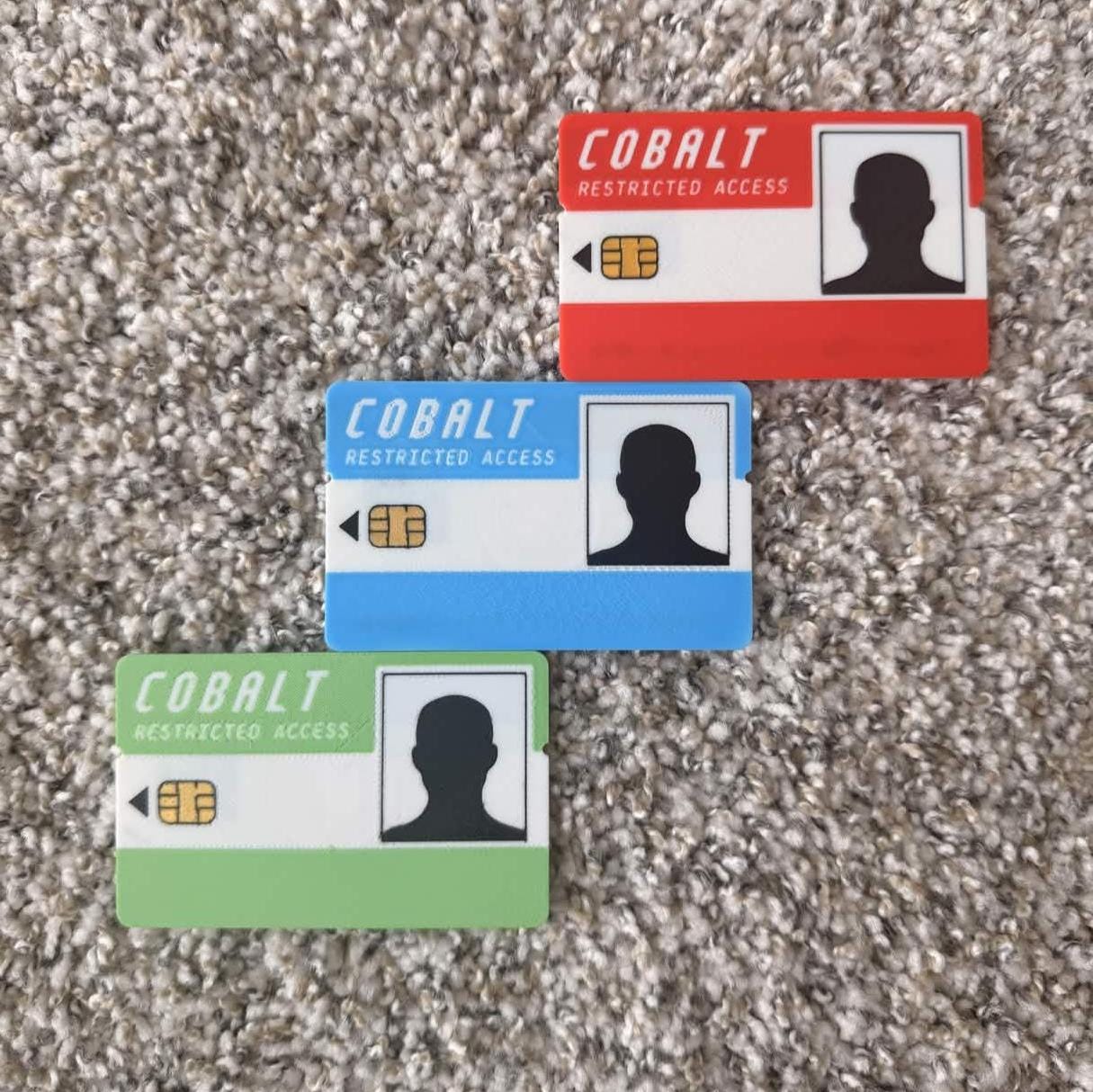 Rust Keykard Image Rust NFC Keycard Set - Programmable, Red Blue Green - Etsy