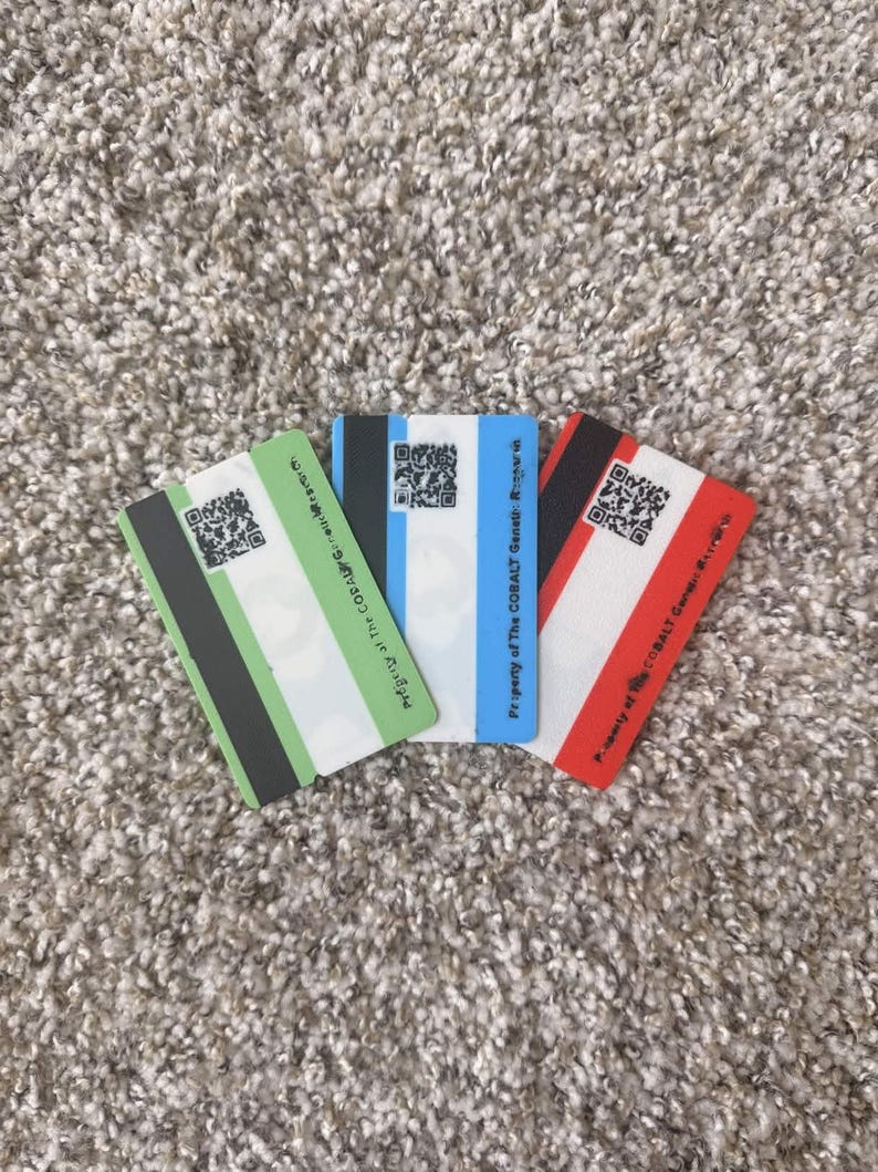 Rust Keykard Image Rust NFC Keycard Set - Programmable, Red Blue Green - Etsy