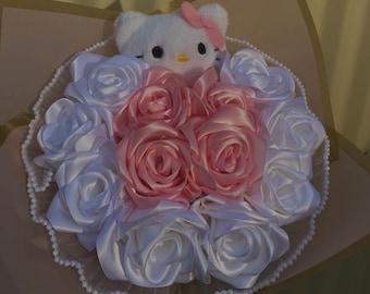 Hello Kitty Everlasting Bouquet, Sanrio Bouquets, Rose Bouquet, Gifts for her