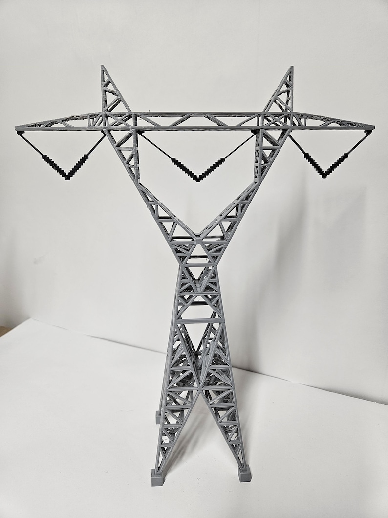 High Voltage Lattice Structure Transmission Tower, Narrow, N-scale - Etsy