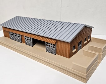 Train Yard Warehouse, N-Scale