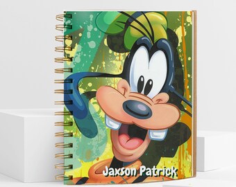 Goofy Mickey Disney Sketchbook Journal, Soft Cover, Notebook Kids Art Gift Personalized Drawings, Back to School Notebook 6.5x8.75 Size