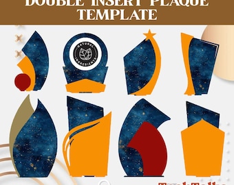 PLAQUE CANVA - Drag-and-Drop Templates | Editable & Printable Award Plaques