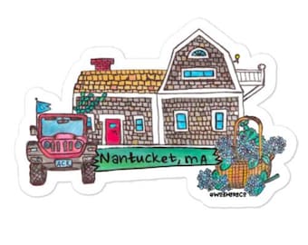 Nantucket Sticker | Vinyl Nantucket Stickers