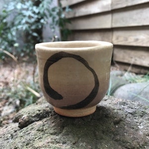 HONMA SHINICHI Ascheglasur Guinomi Sake Tasse