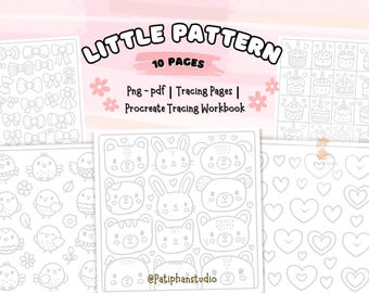 Pattern Tracing Workbook | Procreate Activity Sheets (Digital Download)
