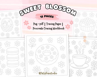 Sweet Blossom Tracing Pages | Workbook Activity (Digital Download)
