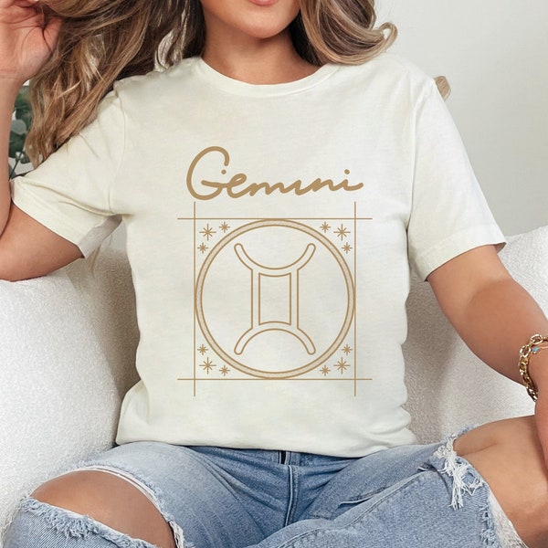 Gemini shirts, Astrology Birthday Gift, Zodiac Sign T-shirt, Unisex Zodiac shirts, girlfriend shirt, Personality Outfit, gift for Gemini