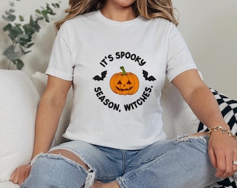 Its spooky season witches Halloween t shirt |  Witchy Halloween Shirt | Pumpkin Halloween t-shirt |Spooky season apparel