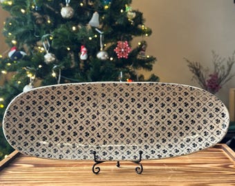 Handmade Ceramic Shamrock Platter