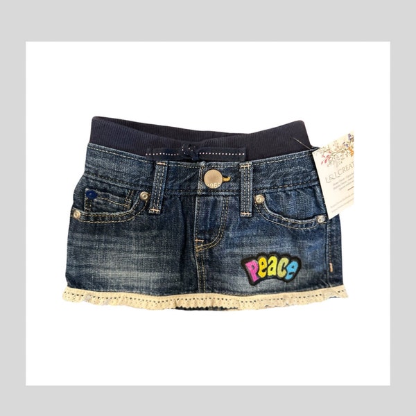 Adorable Levi Denim Baby Girl Skirt - Stylish & Comfortable