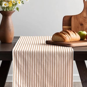 Striped  Linen Table Runner, 40*150 cm,Linen Tablecloth, wedding table runner, custom table runner,spring table runner,holiday table runner
