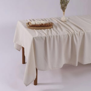 Natural Linen Tablecloth,Organic Washed Linen, Neutral Tones,Handmade Table Cover for Everyday & Special Occasions, custom tablecloth