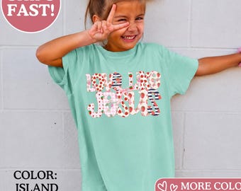 Comfort Colors® Love like Jesus Kids Tshirt, Christian Youth Shirt, Faith Kid Shirt, Jesus Kids Shirts, Religious Kid Shirt, Bible Verses