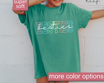 Comfort Colors® Kids Besties Shirts, Kid Matching Shirts For Best Friends, Youth Best Friend Tshirt, Kids Besty Tee Kid Gift For Best Friend