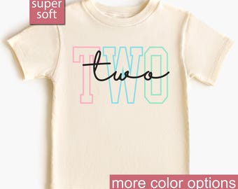 Zweiter Geburtstag Kleinkind Shirt, 2. Geburtstagsgeschenk, Geschenk für Geburtstagskind, Kleinkinder Geburtstagsgeschenk, Kleinkind Geburtstagsgeschenk von Mama, Bday Tees