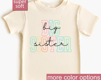 Big Sister Toddler Shirt, Funny Toddlers Shirt, Big Sis Toddler Shirt, Sibling Toddlers Shirt, Trendy Kids Kid Shirt, Cute Announcement