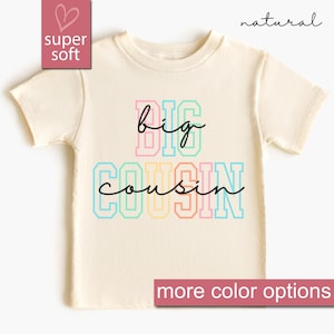 Toddler Big Cousin Shirt For Toddlers, Kids Matching Cousin Gifts, New To The Cousin Crew Shirts, Cousin Pregnancy Reveal Toddler Tshirt Tee