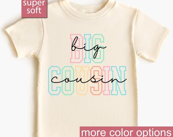 Toddler Big Cousin Shirt For Toddlers, Kids Matching Cousin Gifts, New To The Cousin Crew Shirts, Cousin Pregnancy Reveal Toddler Tshirt Tee