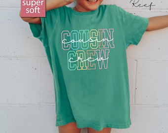 Comfort Colors® Cousin Crew Shirts for Kids, Big Cousin Kid Shirts Matching Cousin Youth TShirt, New To The Cousin Crew Shirt Cousin Cousins