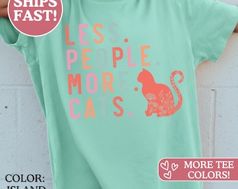 Comfort Colors® Kids Cat Gifts, Kid Cat Lover Gift, Cat Girl Shirt, Kid Gifts For Cat Lovers, Funny Cat Youth Shirt, Kids Cat Lovers Shirts
