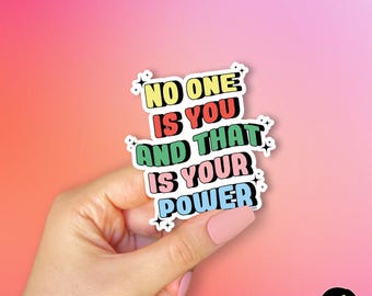 Inspirational Quote Sticker: Mental Health Awareness, Transparent Vinyl