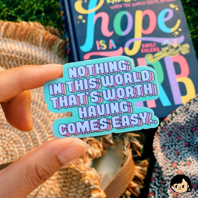 Inspirational Quote Transparent Sticker | Mental Health Vinyl Decal - Etsy