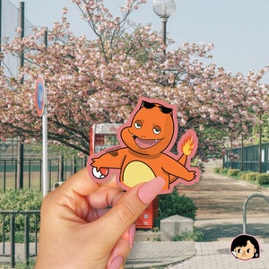 Sassy Charmander | Transparent Sticker | Pokemon Stickers | Pokemon fans | Pokemon lover | Anime sticker | Anime lover