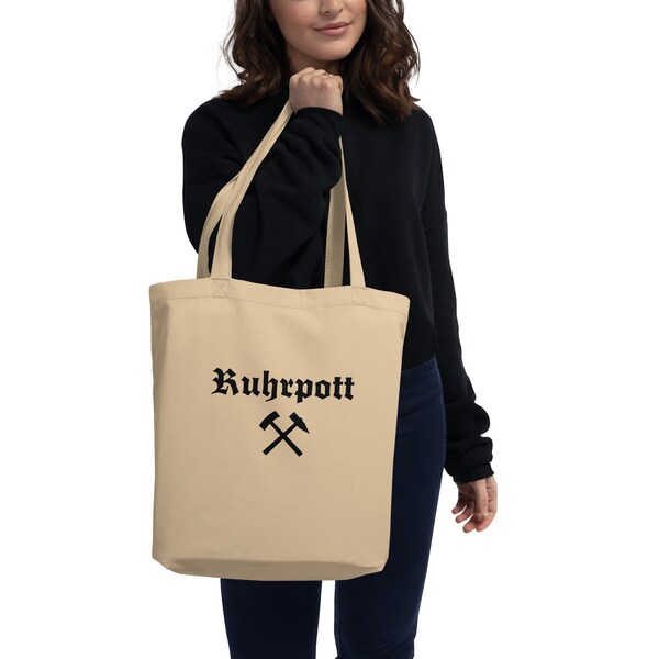 Ruhrpott theme, tüte Germany, NRW, Kohle, Europe, Tasche, Eco Tote Bag