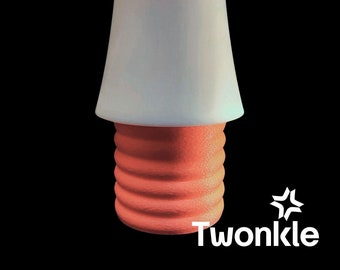 Twonkle Twinkle Puffy Lamp | Ambient Light | Table Lamp | Versatile Bedside and Desk Lighting | Multiple Colour Modes | Rechargeable Light