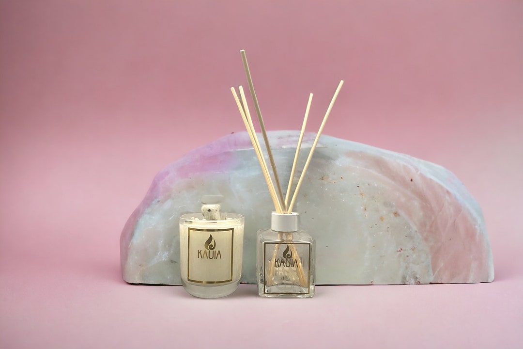 Crystal Infused Candle and Diffuser Gift Set Rainbow Moonstone - Etsy