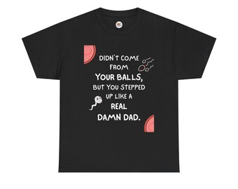 Bonus Dad T-Shirt, Sarcastic Stepdad Gift from Stepkids