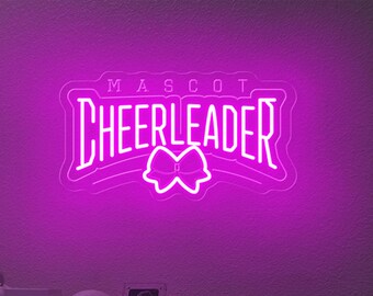 Glitter Cheer Neon Sign, Cheerleader Neon Sign,cheer Team Decor