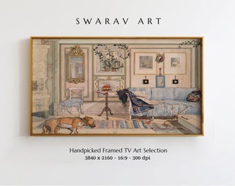 Carl Larsson Vintage Art: Scandinavian Interior for Samsung Frame TV (Digital Download)