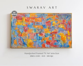 Jasper Johns Flag Art: Americana Frame TV Digital Print (Digital Download)