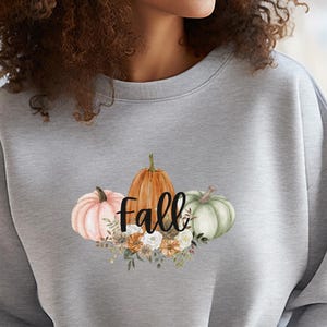 Fall Inspired Womens Sweatshirt, Fall Themed Crewneck Sweatshirt,  Crewneck Sweatshirt for Autumn Lover, Long Sleeved Sweatshirt, Sweater