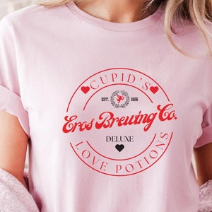 Valentines Day T-shirt, Cupid&#39;s Brewing Co Premium Love Potions Est 1982 Shirt, Cupid&#39;s Premium Shirt for Women, Comfort Colors T-Shirt