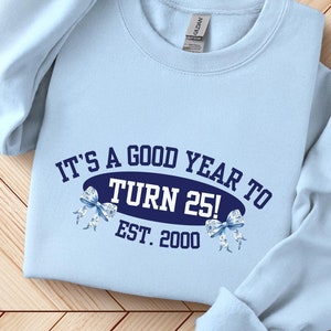 2000 Sweatshirt, 2000 Birthday Sweatshirt Sweater, 2000 Birthday Year Number Sweatshirt for Women, Birthday Gift, 25th Birthday Sweatshirt