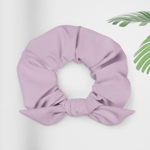 Cute Hair Tie Scrunchie, Purple Colored Hair Accessory, Everyday Hair Scrunchy, Workout Ponytail Holder, Hair Tie for Women, Hair Scrunchy