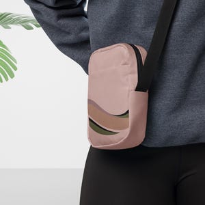 Pink Canvas Crossbody Bag | Crossbody Purse | Shoulder bag | Women bag | Girl bag | Birthday gift | Christmas Gift for Her | Gym Bag