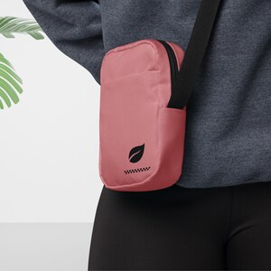 Pink Canvas Crossbody Bag | Crossbody Purse | Shoulder bag | Women bag | Girl bag | Birthday gift | Christmas Gift for Her | Gym Bag
