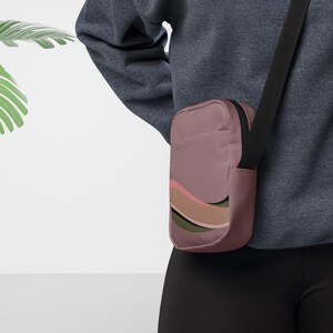 Pink Canvas Crossbody Bag | Crossbody Purse | Shoulder bag | Women bag | Girl bag | Birthday gift | Christmas Gift for Her | Gym Bag